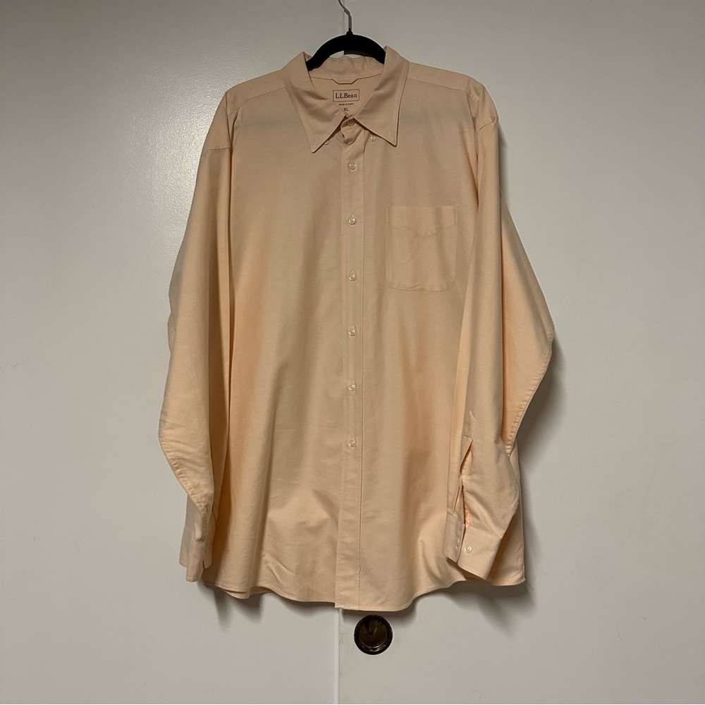 L.l. Bean Mens Classic Button Down Oxford Shirt Size XL-Reg